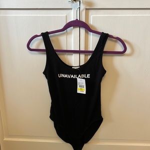 Ten Sixty Sherman Black Bodysuit Size M *NWT*